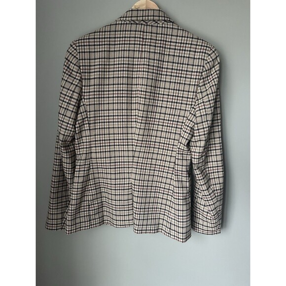SOLD Plaid Womens Blazer Single Button Size 6 or Mesium - Picture 2 of 5